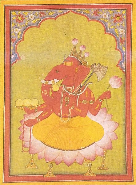 Ganesha (Ganpati) was a Hindu god of knowledge and learning