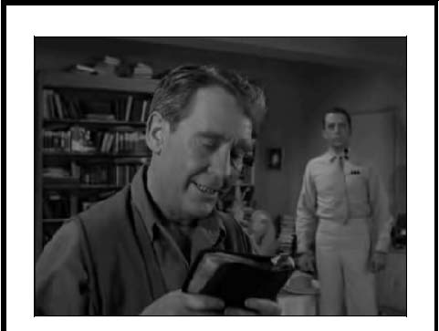 Burgess Meredith as Orwellian librarian