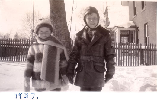 Dad and his sister Sheilagh