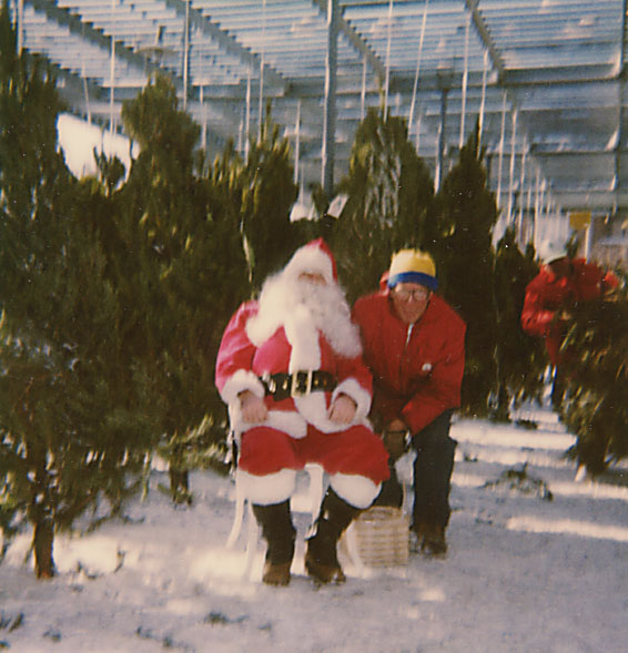 Dad and Santa Sheridan